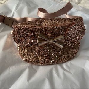 Rose Gold Sequin Disney Parks Loungefly Fanny Pack